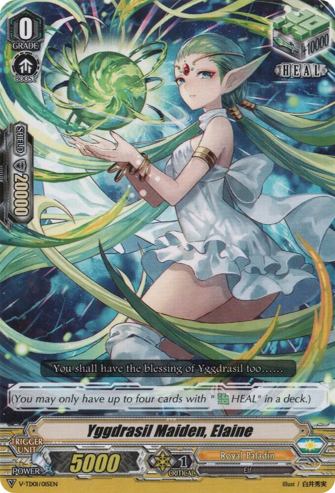 Yggdrasil Maiden, Elaine, V-TD01: Aichi Sendou V-TD01/015EN