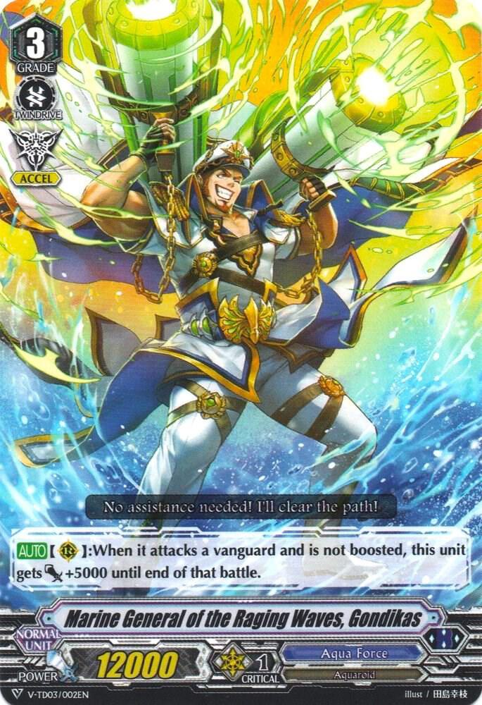 Marine General of the Raging Waves, Gondikas, V-TD03: Leon Soryu V-TD03/002EN
