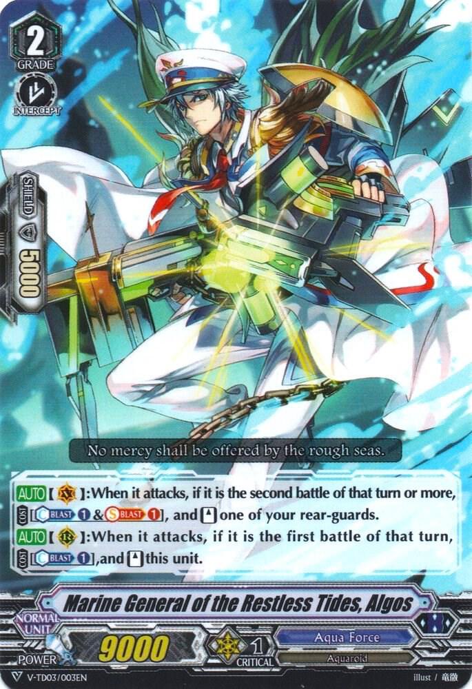 Marine General of the Restless Tides, Algos, V-TD03: Leon Soryu V-TD03/003EN