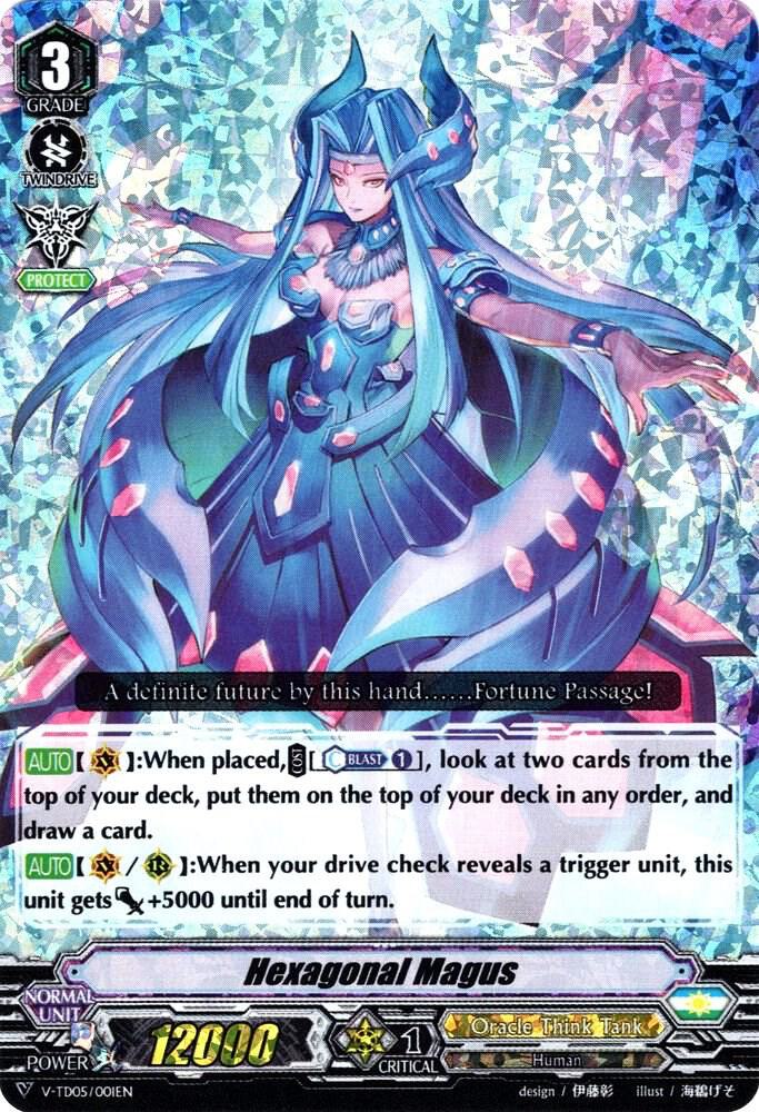 Hexagonal Magus (RRR Foil), V-TD05: Misaki Tokura V-TD05/001EN