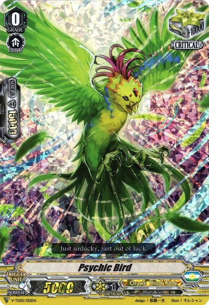 Psychic Bird (RRR Foil), V-TD05: Misaki Tokura V-TD05/012EN