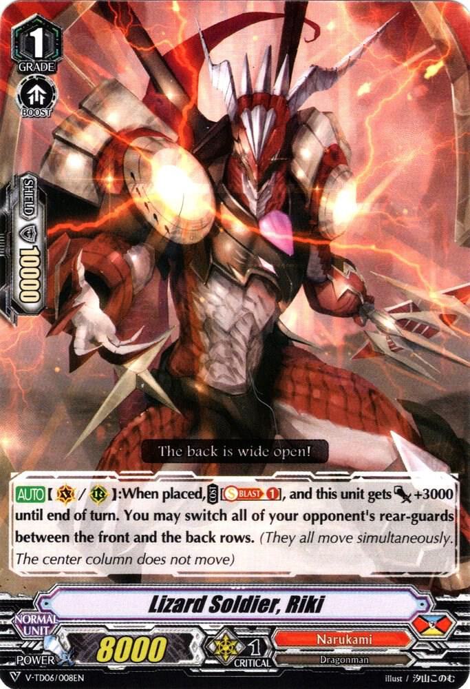 Lizard Soldier, Riki, V-TD06: Naoki Ishida V-TD06/008EN