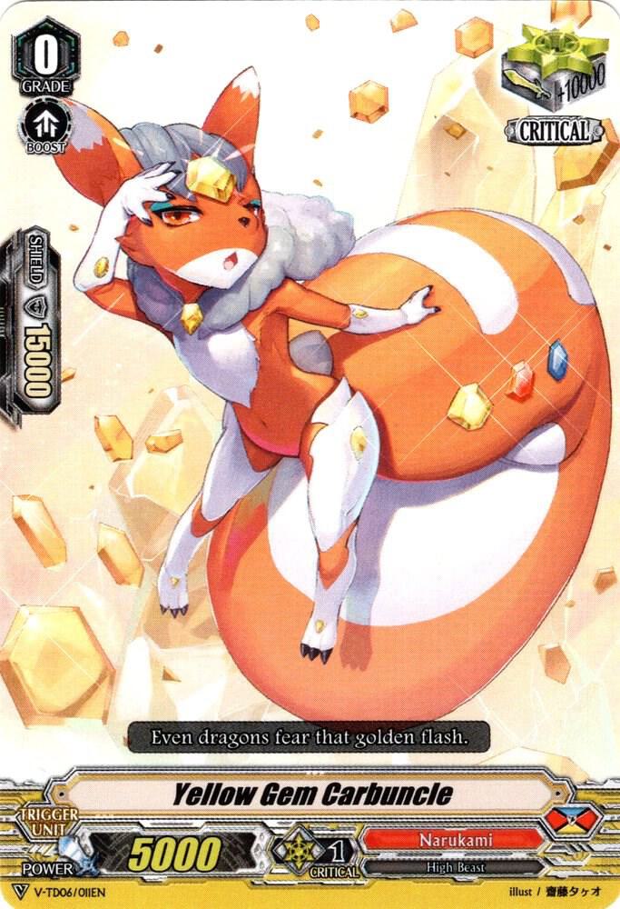 Yellow Gem Carbuncle, V-TD06: Naoki Ishida V-TD06/011EN