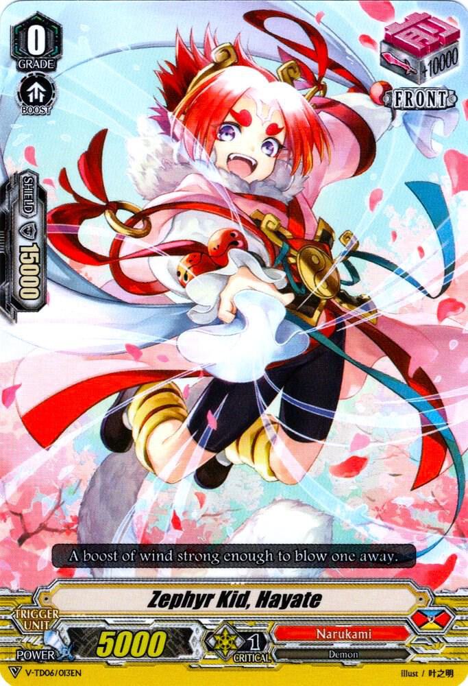 Zephyr Kid, Hayate, V-TD06: Naoki Ishida V-TD06/013EN