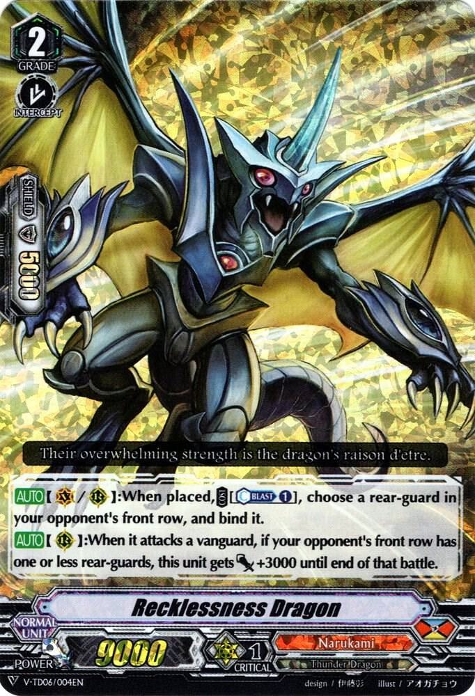 Recklessness Dragon (RRR Foil), V-TD06: Naoki Ishida V-TD06/004EN