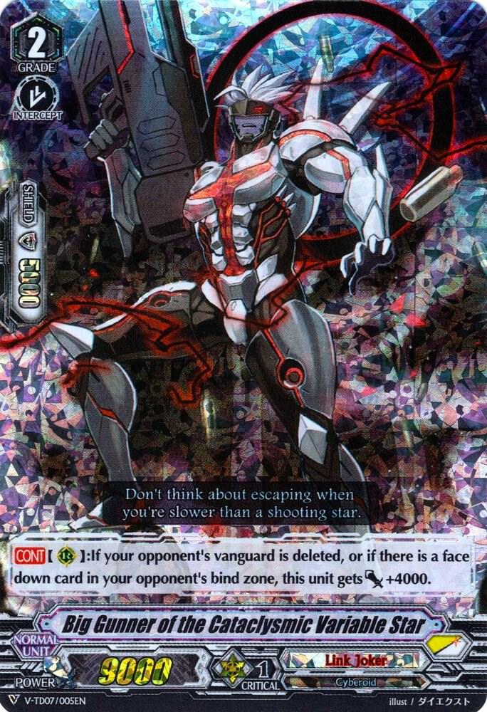 Big Gunner of the Cataclysmic Variable Star (RRR Foil), V-TD07: Kouji Ibuki V-TD07/005EN