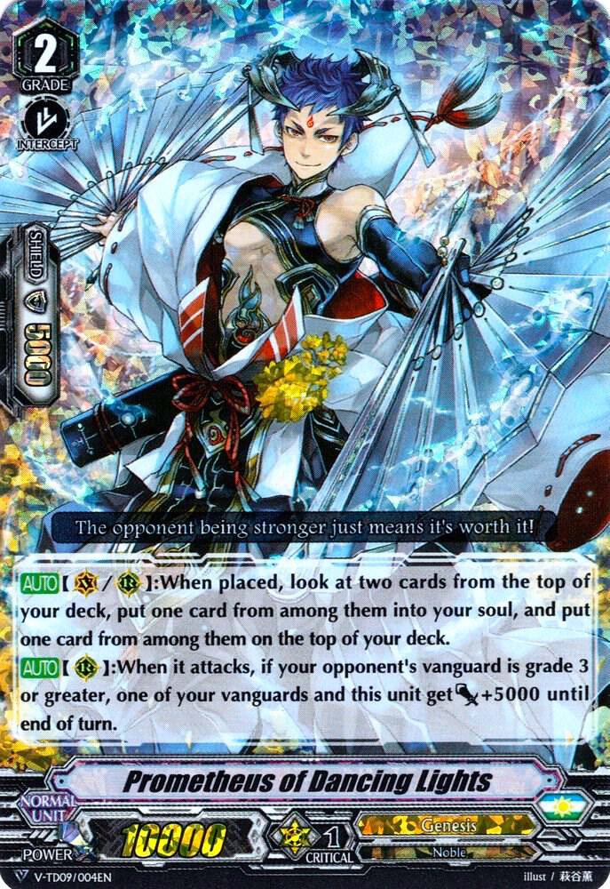 Prometheus of Dancing Lights (RRR Foil), V-TD09: Shinemon Nitta V-TD09/004EN