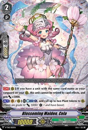 Blossoming Maiden, Cela (RRR Foil), V-TD12: Ahsha V-TD12/003EN