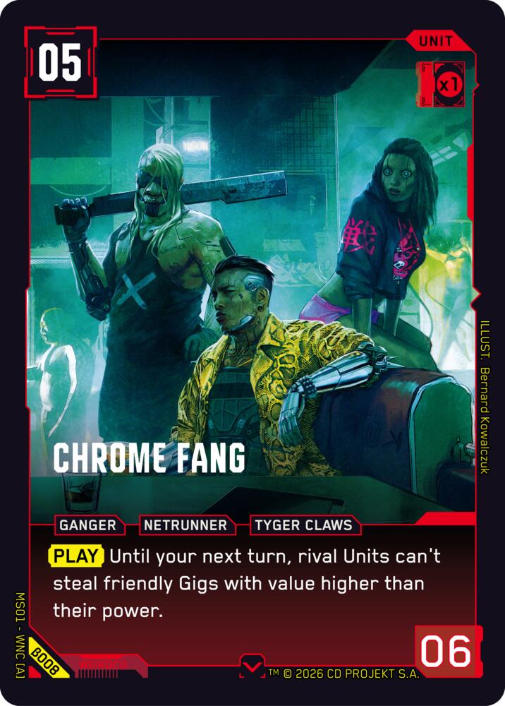 Chrome Fang, Welcome to Night City - Beta B008