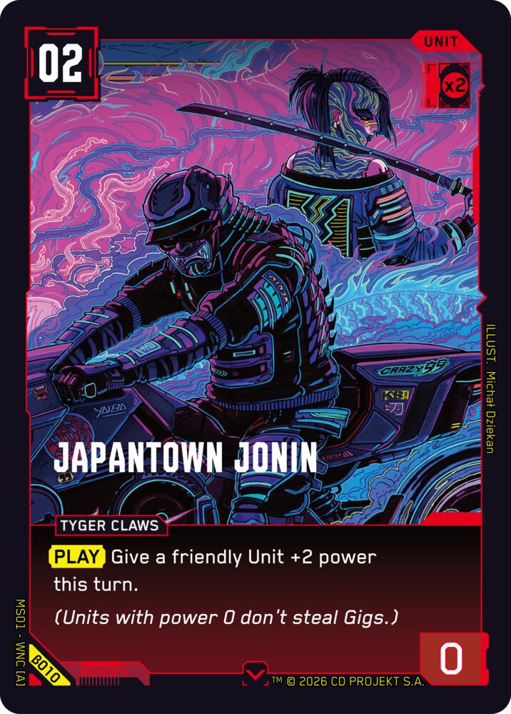 Japantown Jonin, Welcome to Night City - Beta B010