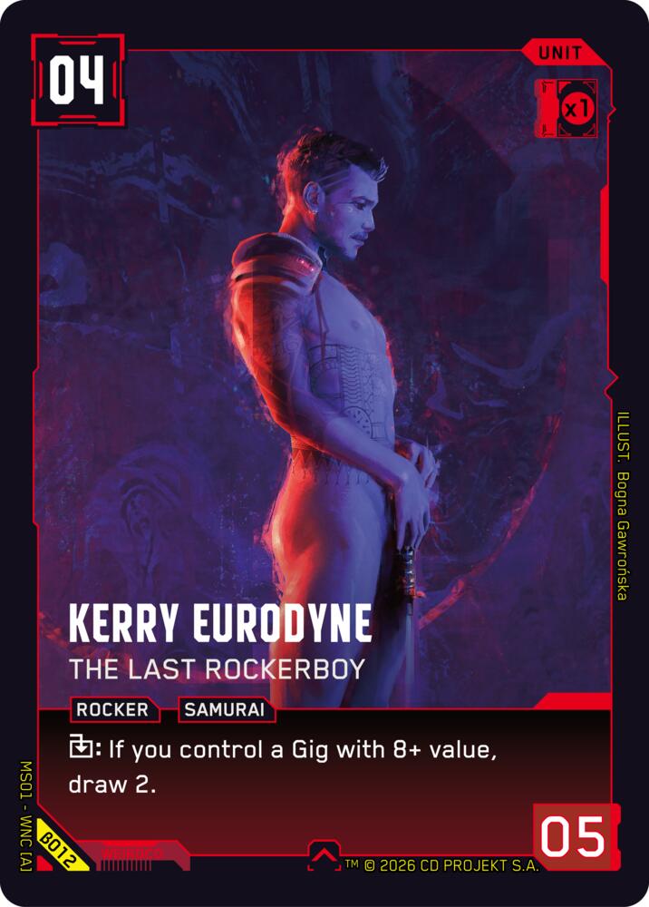 Kerry Eurodyne - The Last Rockerboy, Welcome to Night City - Beta B012