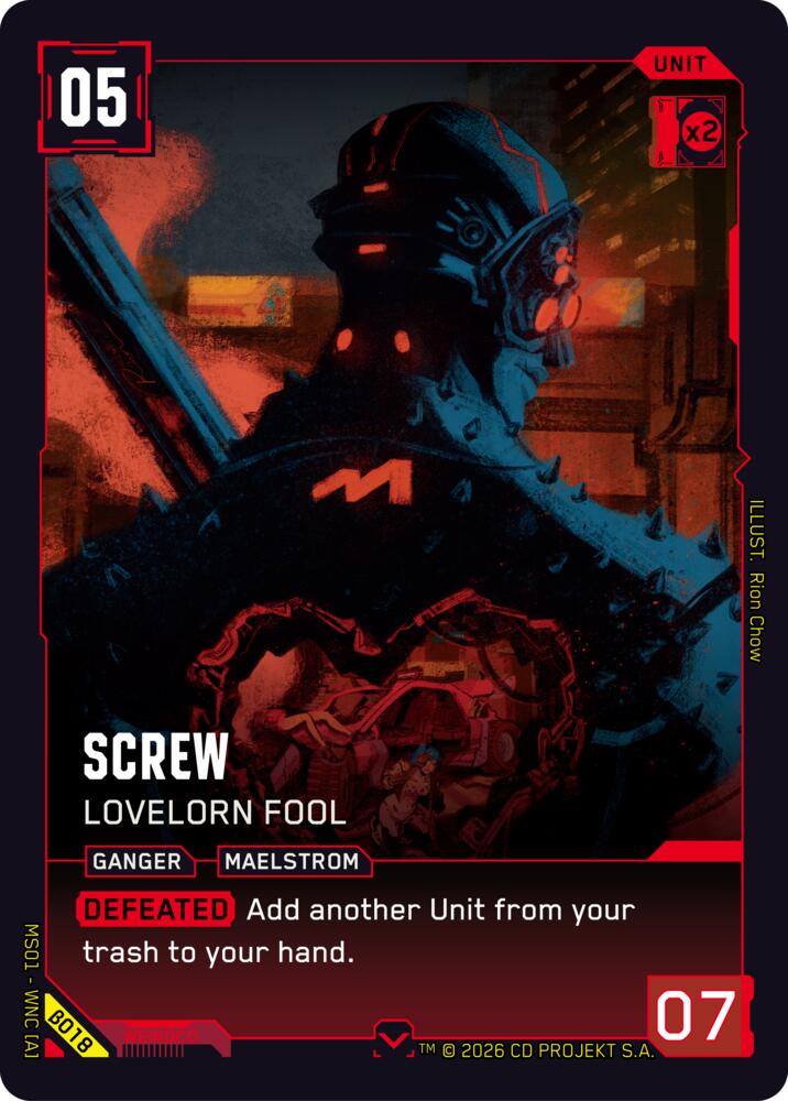 Screw - Lovelorn Fool, Welcome to Night City - Beta B018