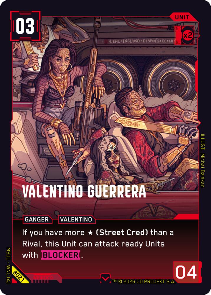 Valentino Guerrera, Welcome to Night City - Beta B021