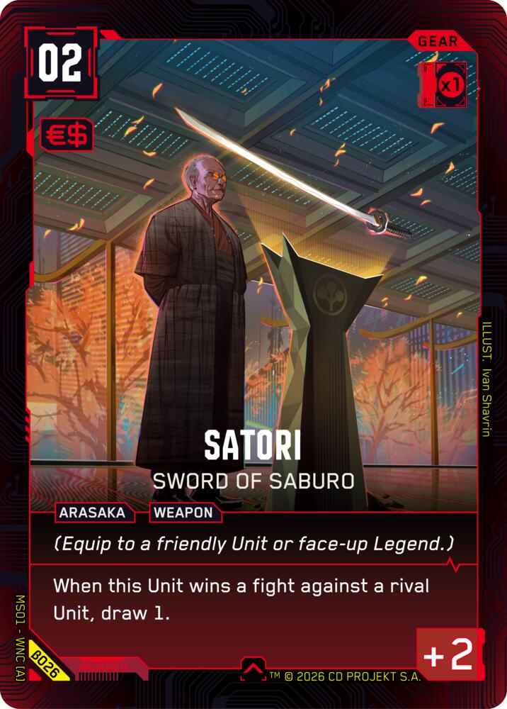 Satori - Sword of Saburo, Welcome to Night City - Beta B026