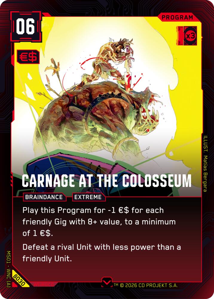 Carnage at the Colosseum, Welcome to Night City - Beta B030