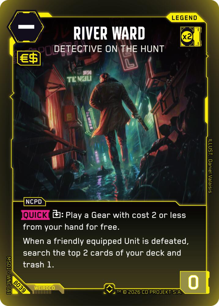 River Ward - Detective on the Hunt (Rare), Welcome to Night City - Beta B039