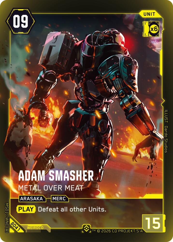 Adam Smasher - Metal Over Meat (Epic), Welcome to Night City - Beta B041