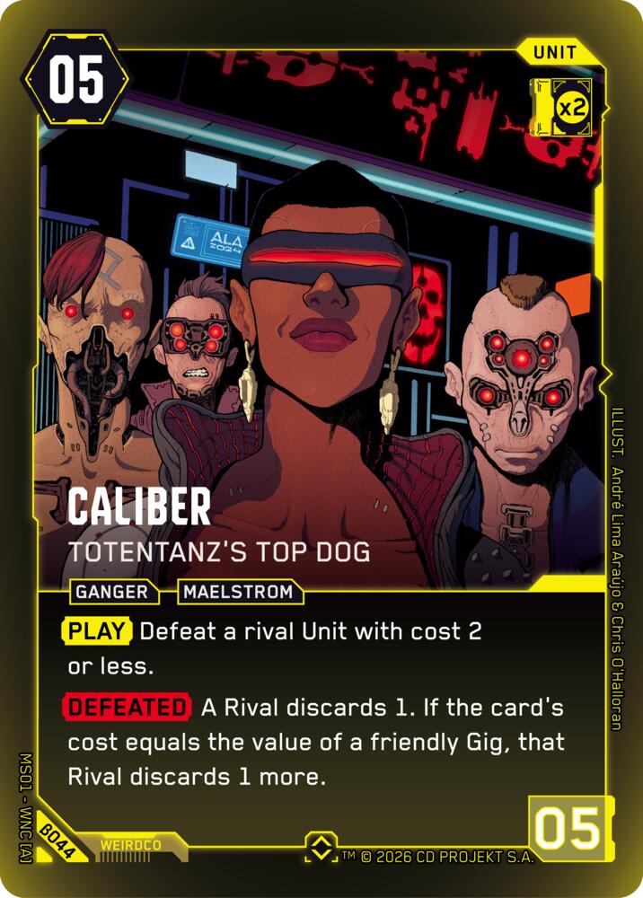 Caliber - Totentanz's Top Dog, Welcome to Night City - Beta B044