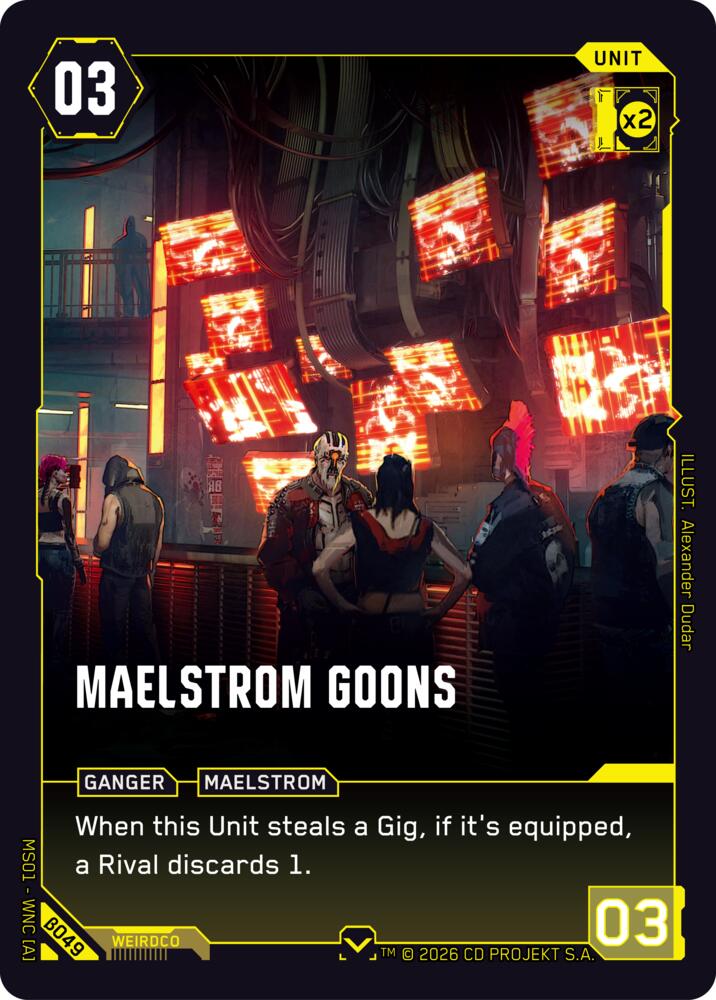 Maelstrom Goons, Welcome to Night City - Beta B049