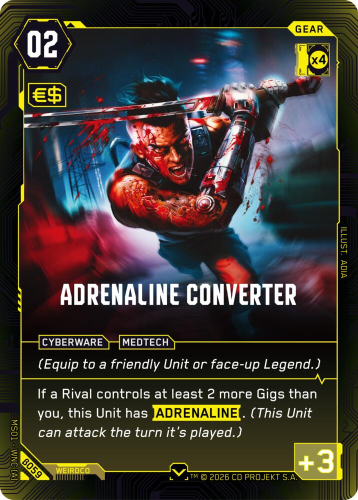 Adrenaline Converter, Welcome to Night City - Beta B059