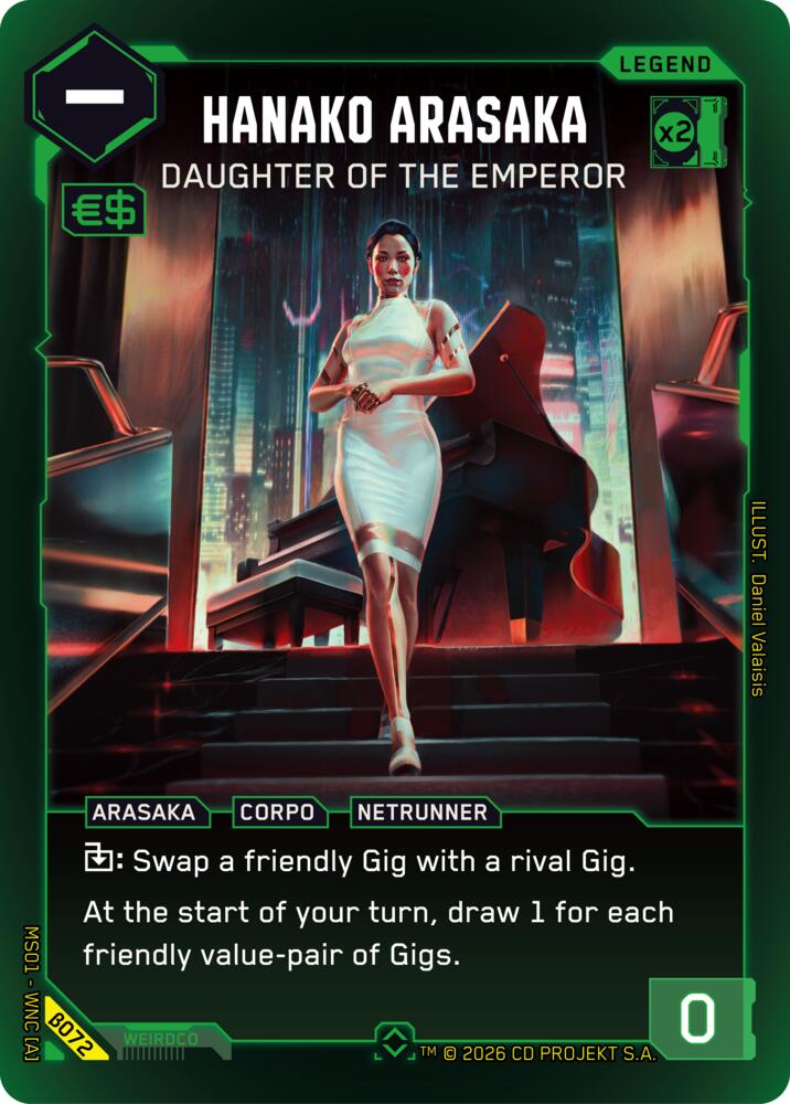 Hanako Arasaka - Daughter of the Emperor (Rare), Welcome to Night City - Beta B072
