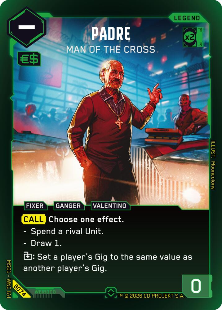Padre - Man of the Cross (Rare), Welcome to Night City - Beta B074