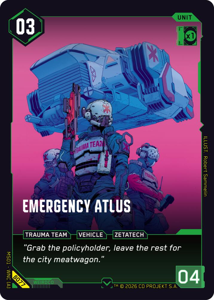 Emergency Atlus, Welcome to Night City - Beta B077