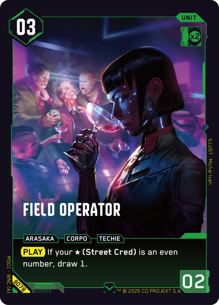 Field Operator, Welcome to Night City - Beta B078