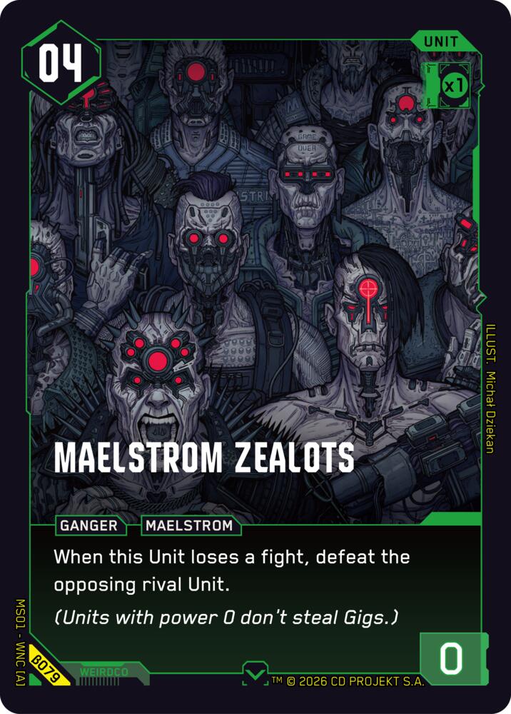 Maelstrom Zealots, Welcome to Night City - Beta B079