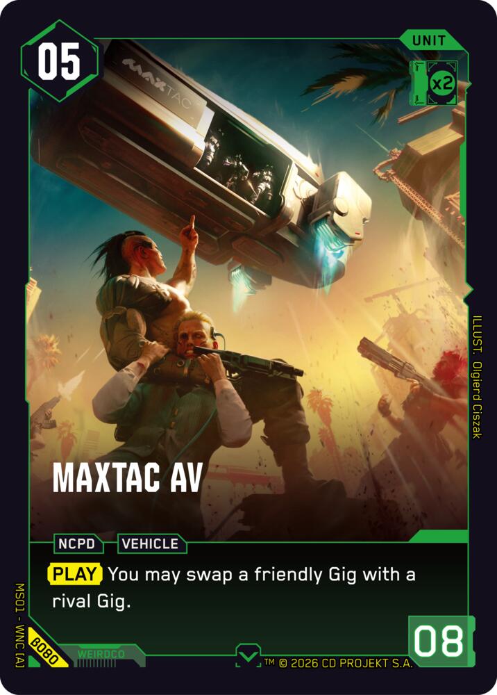 MaxTac AV, Welcome to Night City - Beta B080