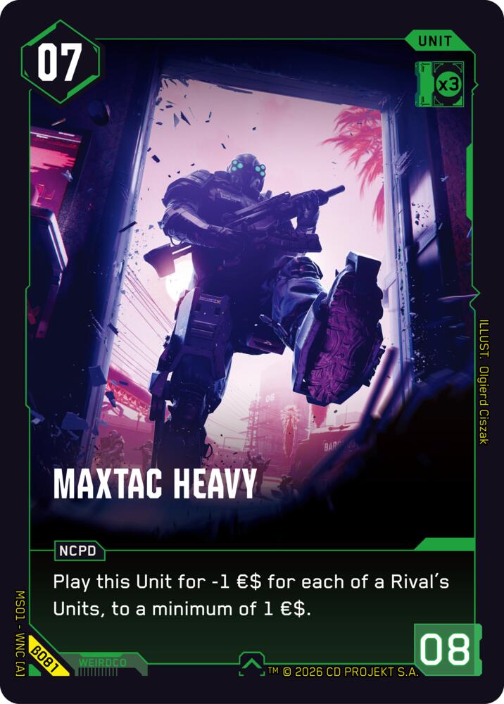 MaxTac Heavy, Welcome to Night City - Beta B081