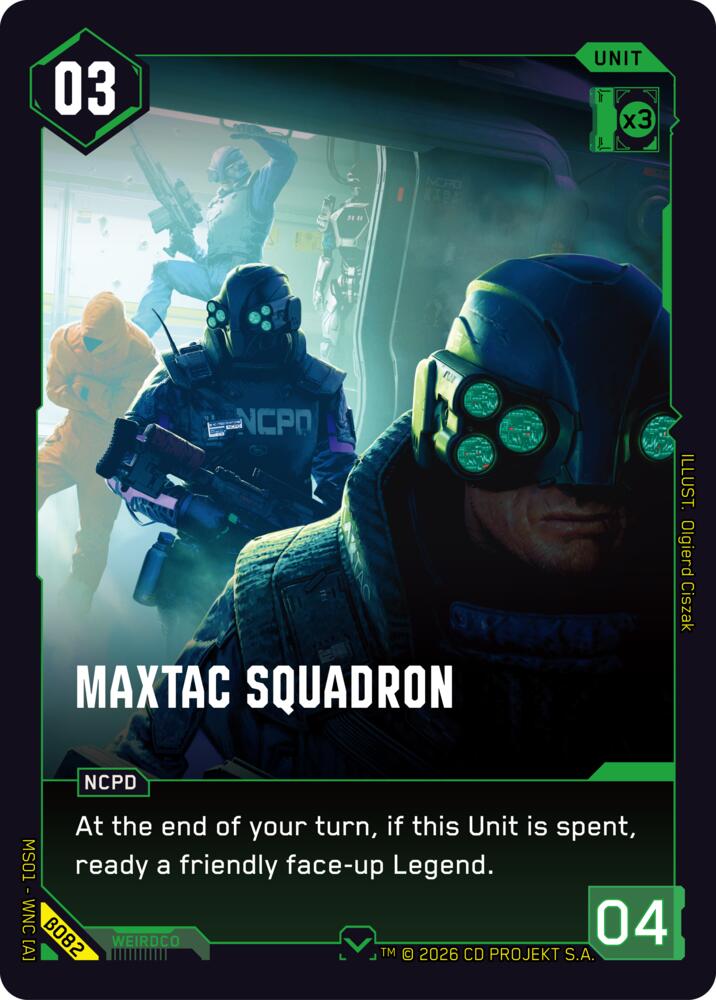 MaxTac Squadron, Welcome to Night City - Beta B082