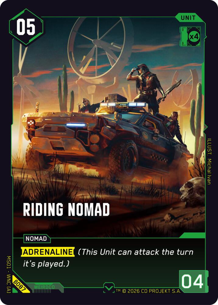 Riding Nomad, Welcome to Night City - Beta B087