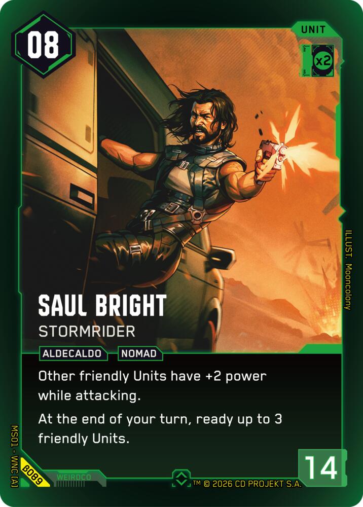 Saul Bright - Stormrider, Welcome to Night City - Beta B089