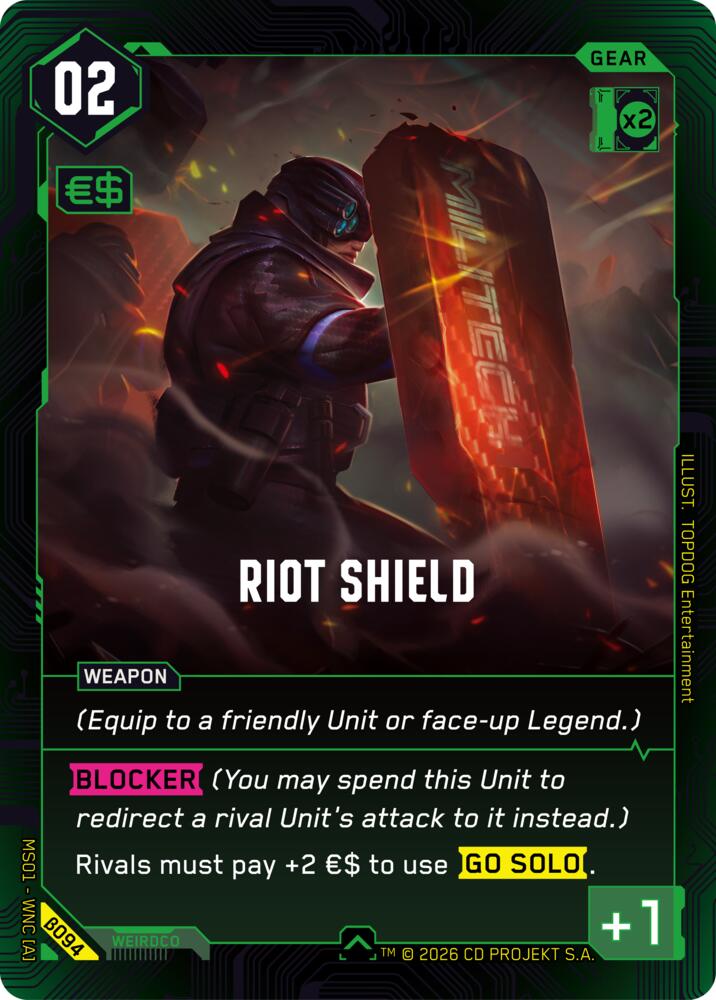 Riot Shield, Welcome to Night City - Beta B094