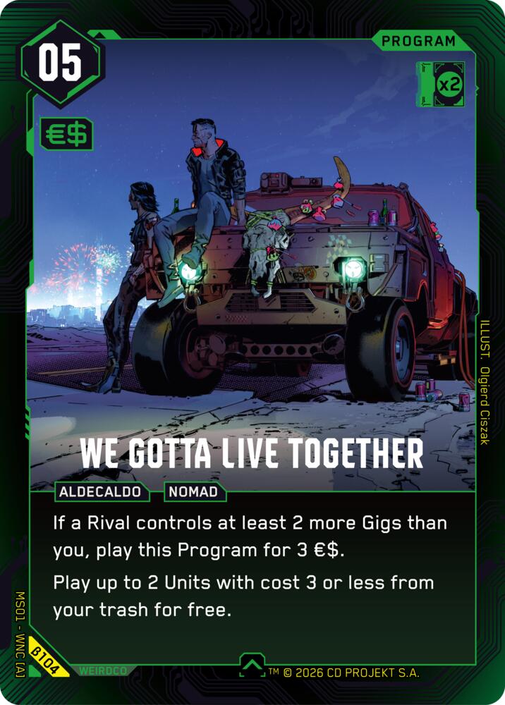 We Gotta Live Together, Welcome to Night City - Beta B104