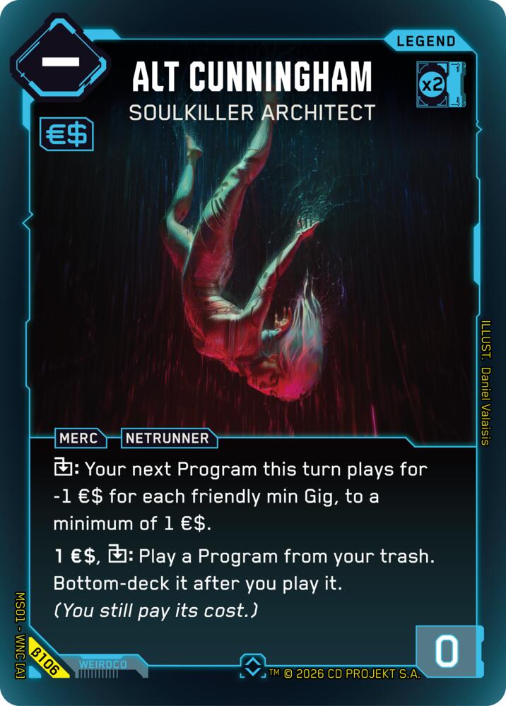 Alt Cunningham - Soulkiller Architect (Rare), Welcome to Night City - Beta B106