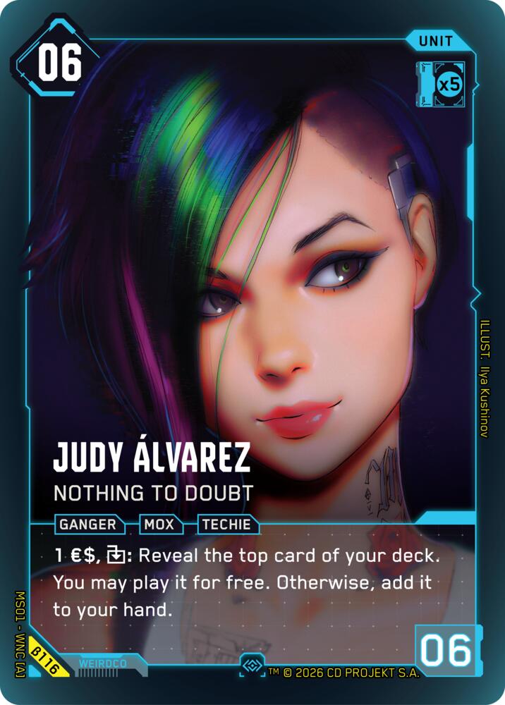 Judy Alvarez - Nothing to Doubt (Secret), Welcome to Night City - Beta B116