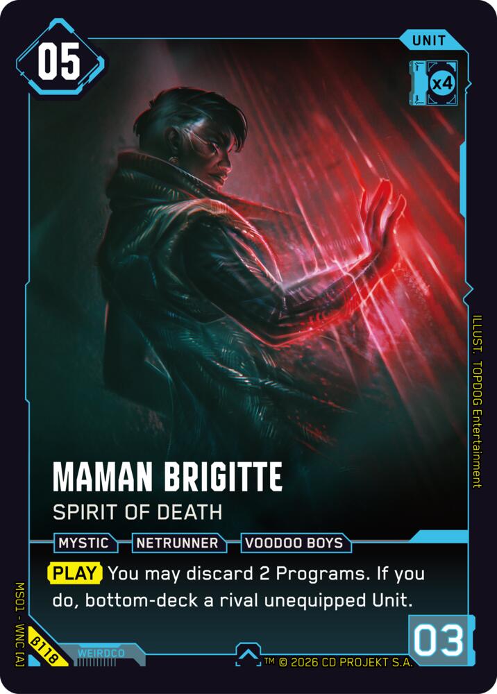 Maman Brigitte - Spirit of Death, Welcome to Night City - Beta B118