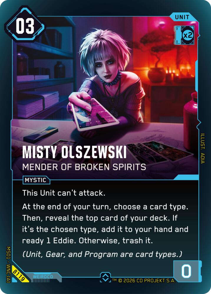 Misty Olszewski - Mender of Broken Spirits, Welcome to Night City - Beta B119