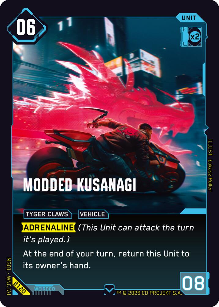 Modded Kusanagi, Welcome to Night City - Beta B120