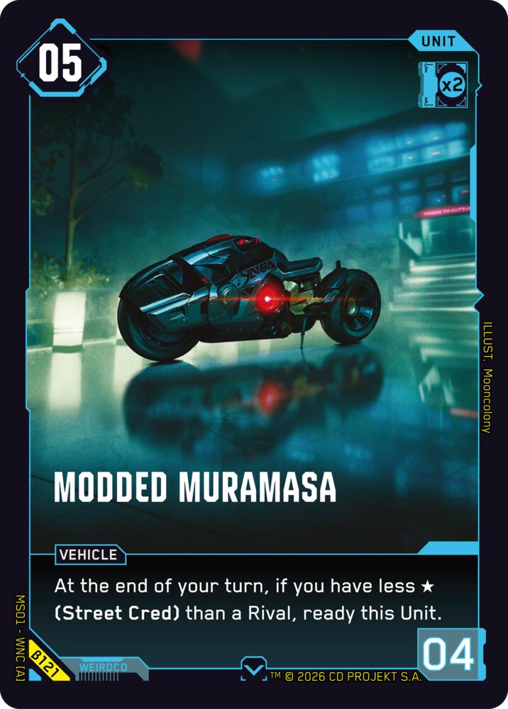 Modded Muramasa, Welcome to Night City - Beta B121