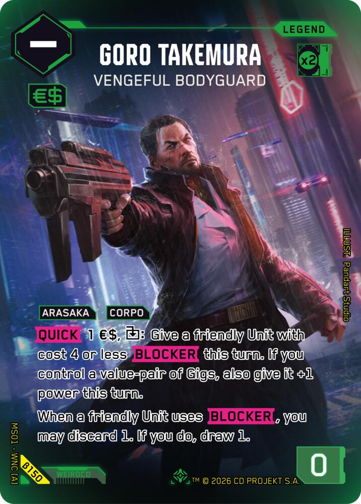 Goro Takemura - Vengeful Bodyguard (ILegend), Welcome to Night City - Beta B150