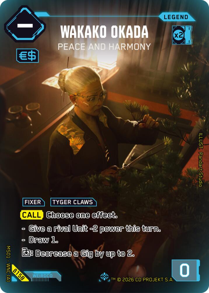 Wakako Okada - Peace and Harmony (ILegend), Welcome to Night City - Beta B158
