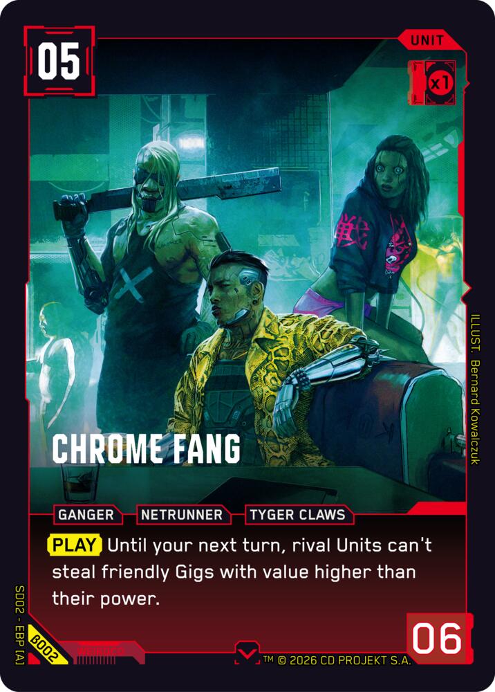 Chrome Fang, Embracing Power - Beta Starter Deck B002