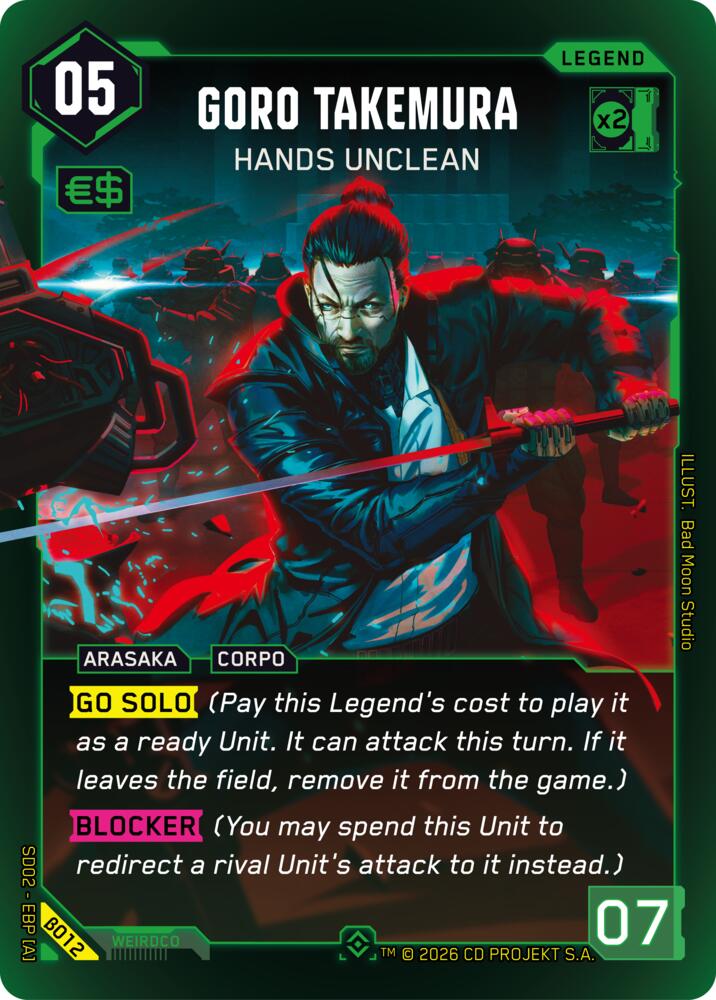 Goro Takemura - Hands Unclean, Embracing Power - Beta Starter Deck B012