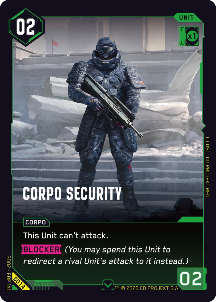 Corpo Security, Embracing Power - Beta Starter Deck B014