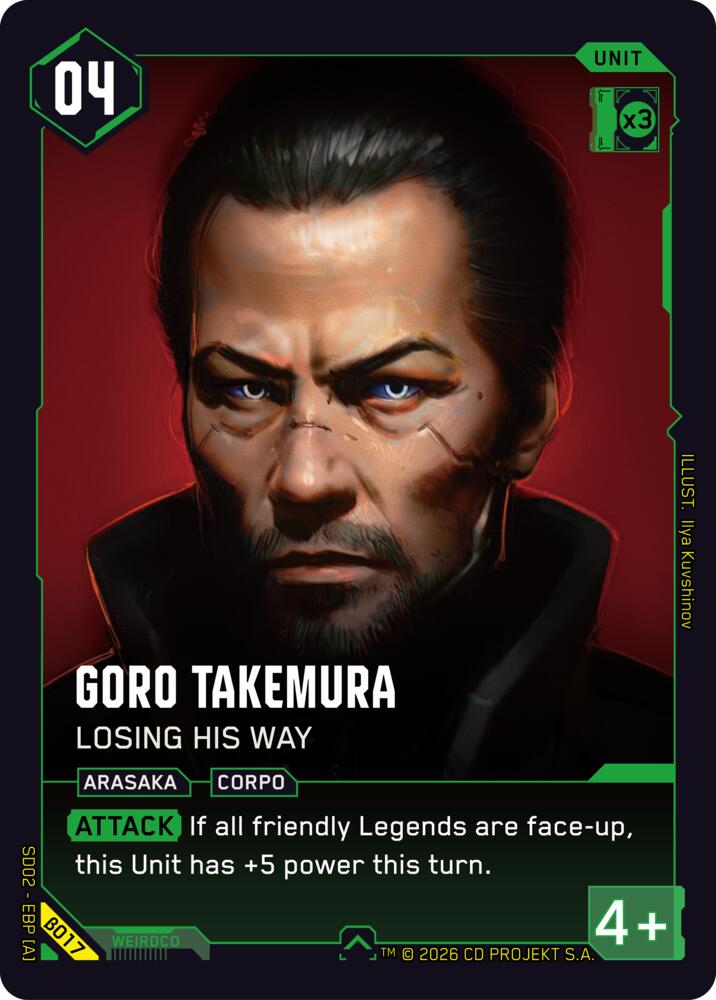 Goro Takemura - Losing His Way, Embracing Power - Beta Starter Deck B017