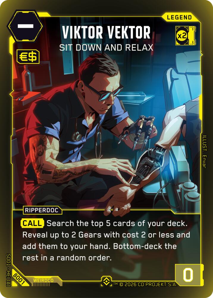 Viktor Vektor - Sit Down and Relax, The Heist - Beta Starter Deck B001