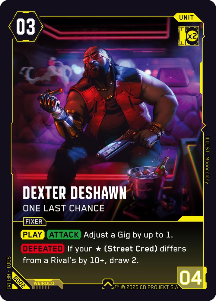 Dexter DeShawn - One Last Chance, The Heist - Beta Starter Deck B002